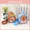 Capybara Preschool Children Nylon Crossbody Bag Animal Pattern Everyday Design