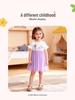 Vestido de Princesa de Verano Little Maven para Niñas - Estilo Europeo y Americano, Lindo Vestido de Malla para Bebé