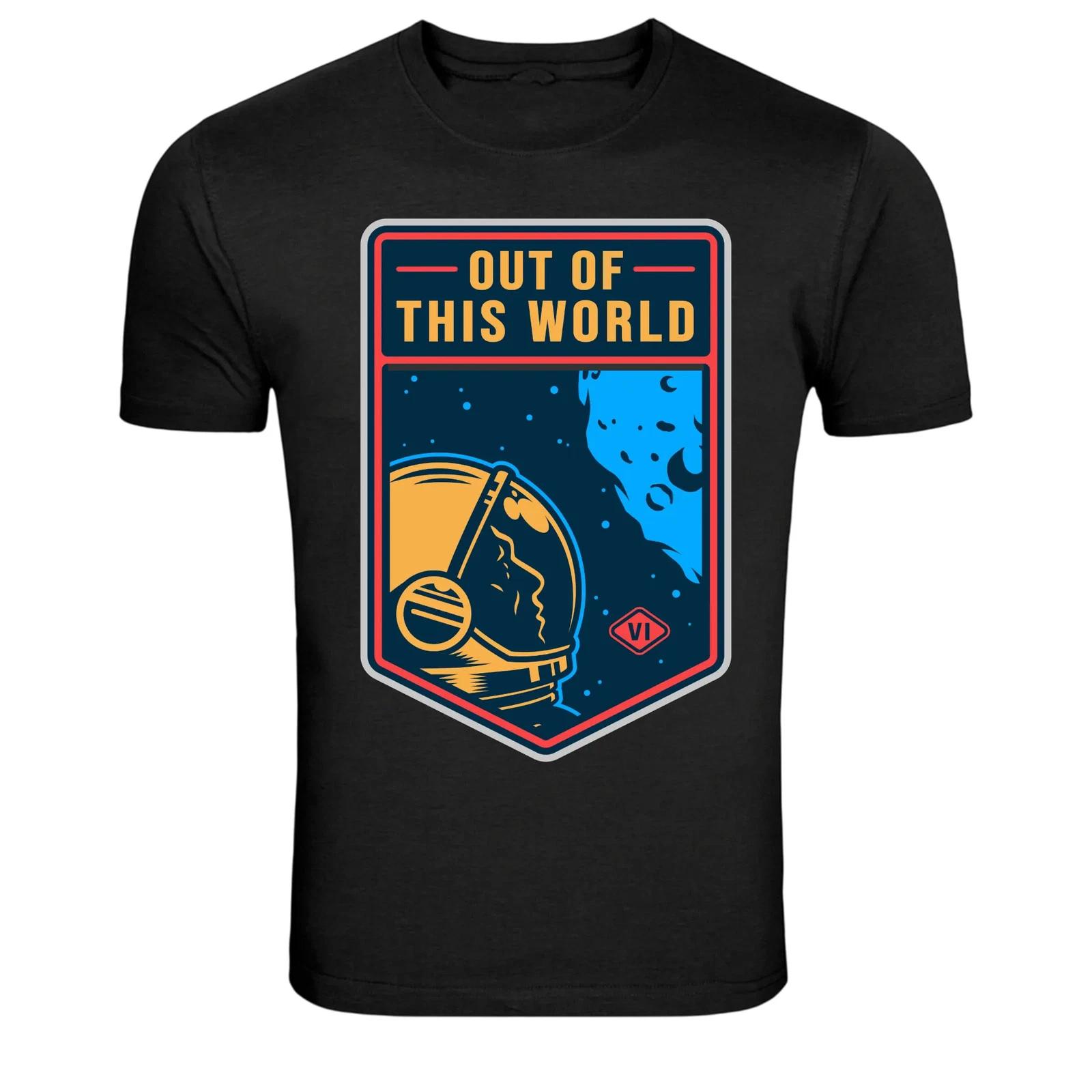 Космический Астронавт Вне Этого Мира Графическая Футболка Галактика L