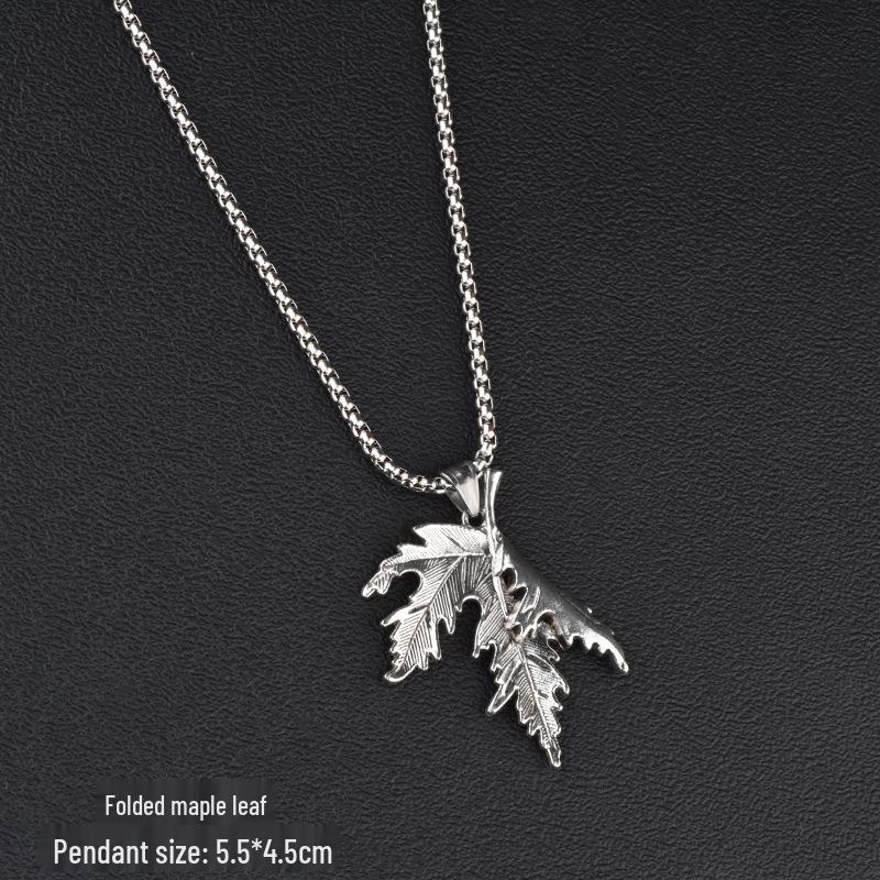 Trendy Six-Pointed Star Pendant Titanium Steel Necklace for Men & Women - Hip Hop Style Sweater Chain Jewelry.