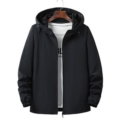 Jacket Men's Coat Thin Hooded Workwear Versatile Casual Waterproof Windproof Outdoor Casual Men's Wear