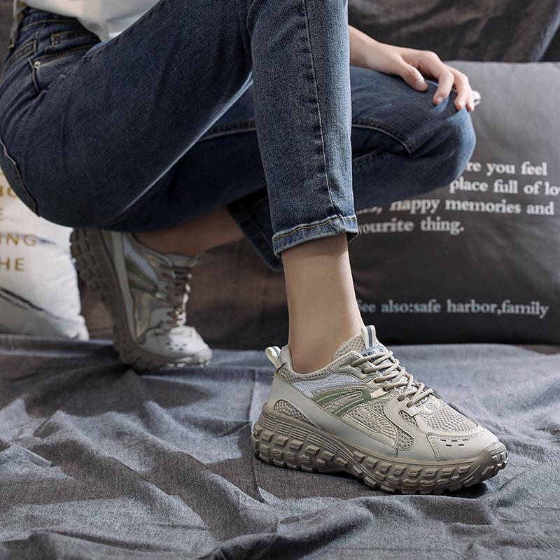 2025 women's shoes spring new platform fashion dad shoes trend versatile women's sports shoes light and comfortable casual shoes
