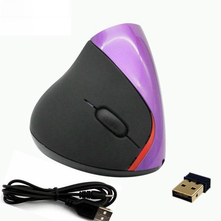 Second-Generation Rechargeable Vertical Wireless Mouse for Gaming and Office Use