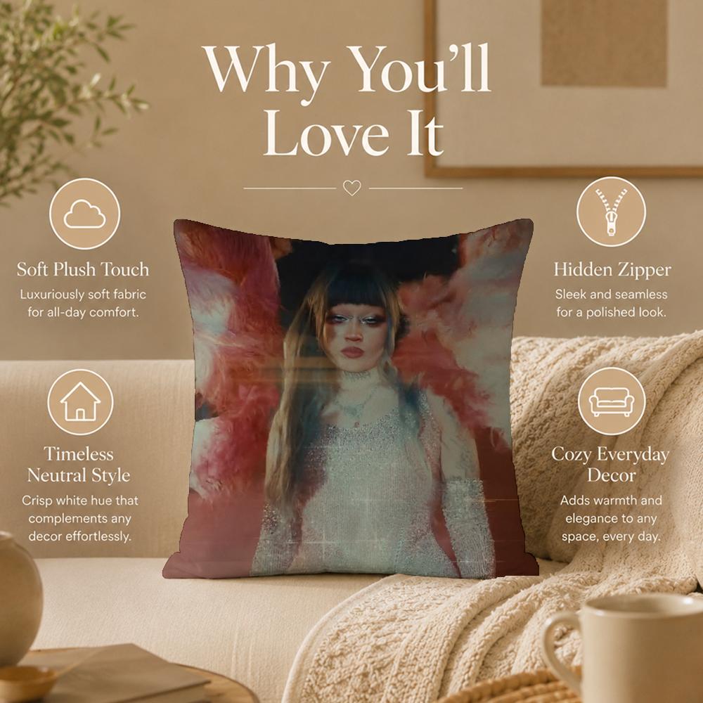 Singer J-Jazmin BeanS Cushion Cover Double-Sided Printed Pillow Cover Hypoallergenic Dust-Mite Proof
