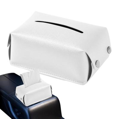 Porta-guardanapos para carro PU Couro Apoio de braço do carro Caixa Porta-lenços Caixa de guardanapos Estojo de lenços para carro Dispensador de guardanapos para veículo