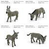 Farm Animal Pvc Model Set With Static Donkey Figures For Collectors And Decor