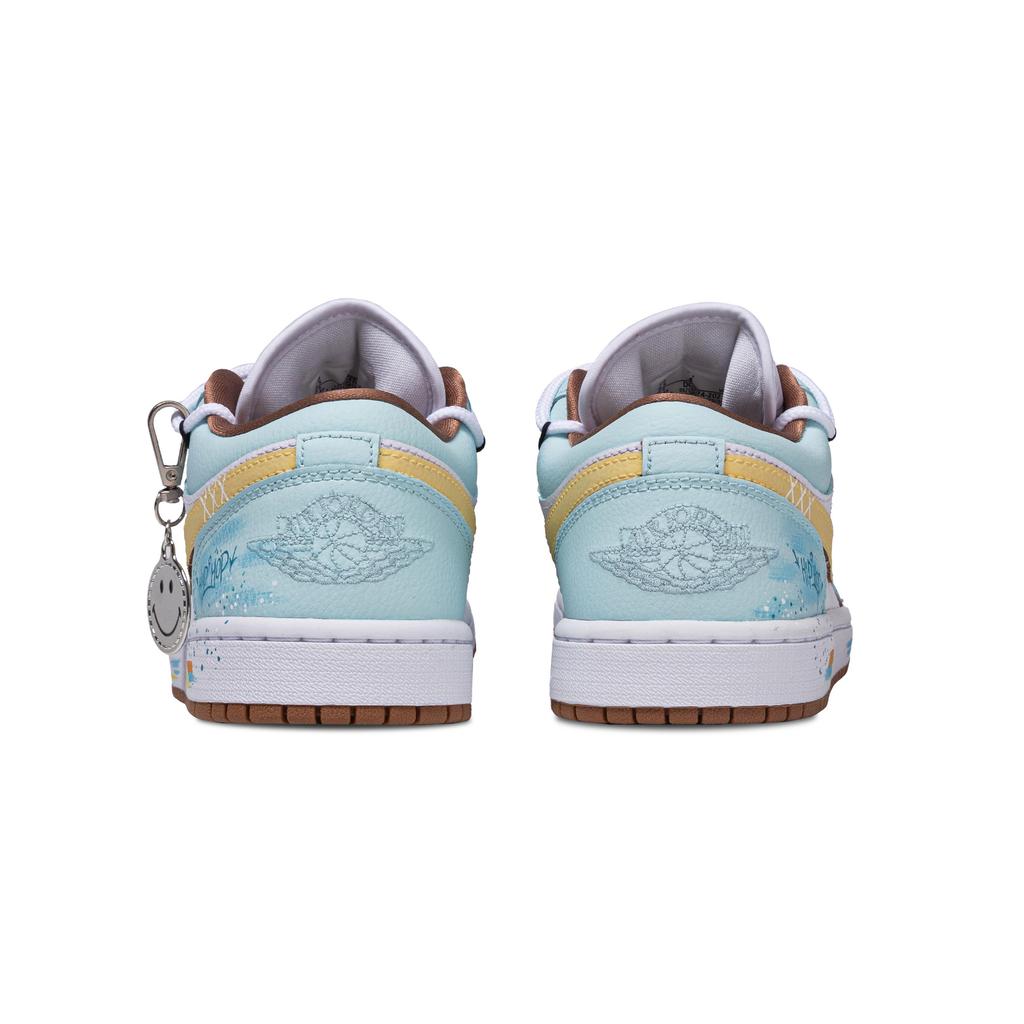 Jordan Air Jordan 1 Rainbow Diary Slip Resistant Abrasion Resistant Slip Resistant Abrasion Resistant Low Top DC0774-202(Team864-)