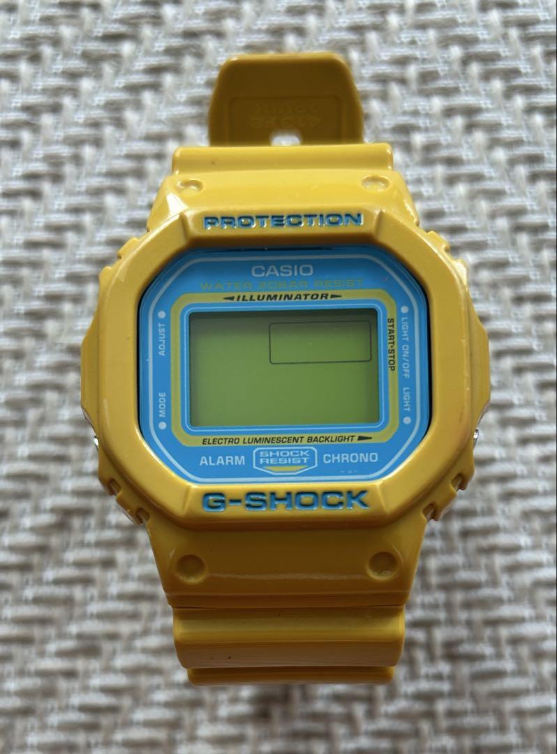 

[USED] Overseas Limited Edition G-SHOCK Crazy Color DW-5600CS Yellow Blue