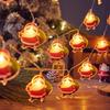 Christmas Decoration Lights – Santa Claus, Snowman, Reindeer, "Merry Christmas", New Year Decorative Supplies, 10-LED