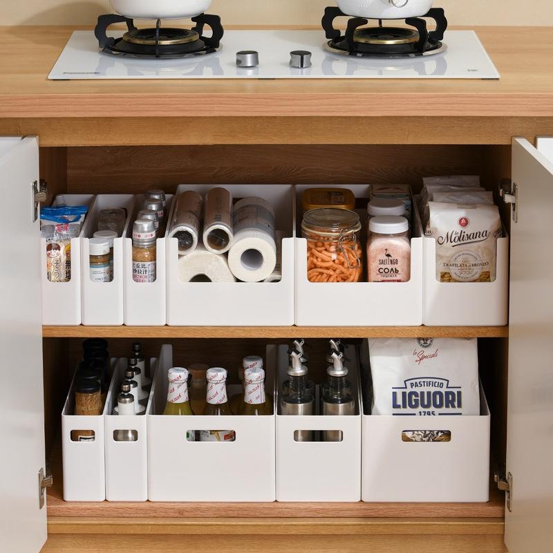 Rectangular Storage Box, Under-Sink Organizer, Kitchen Cabinet Storage Container, Desktop Storage Basket