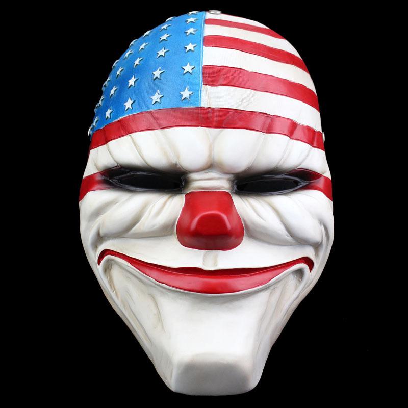 Harvest Day2Mask Horror Halloween pay Role-play day2Steal the Clown Helmet Game Harvest Day Mask Flag