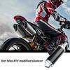Motorcycle Muffler ATV Motorcycle Muffler Exhaust Aluminum Alloy Motorcycle Exhaust Muffler Pipe ATV Motorcycle Muffler