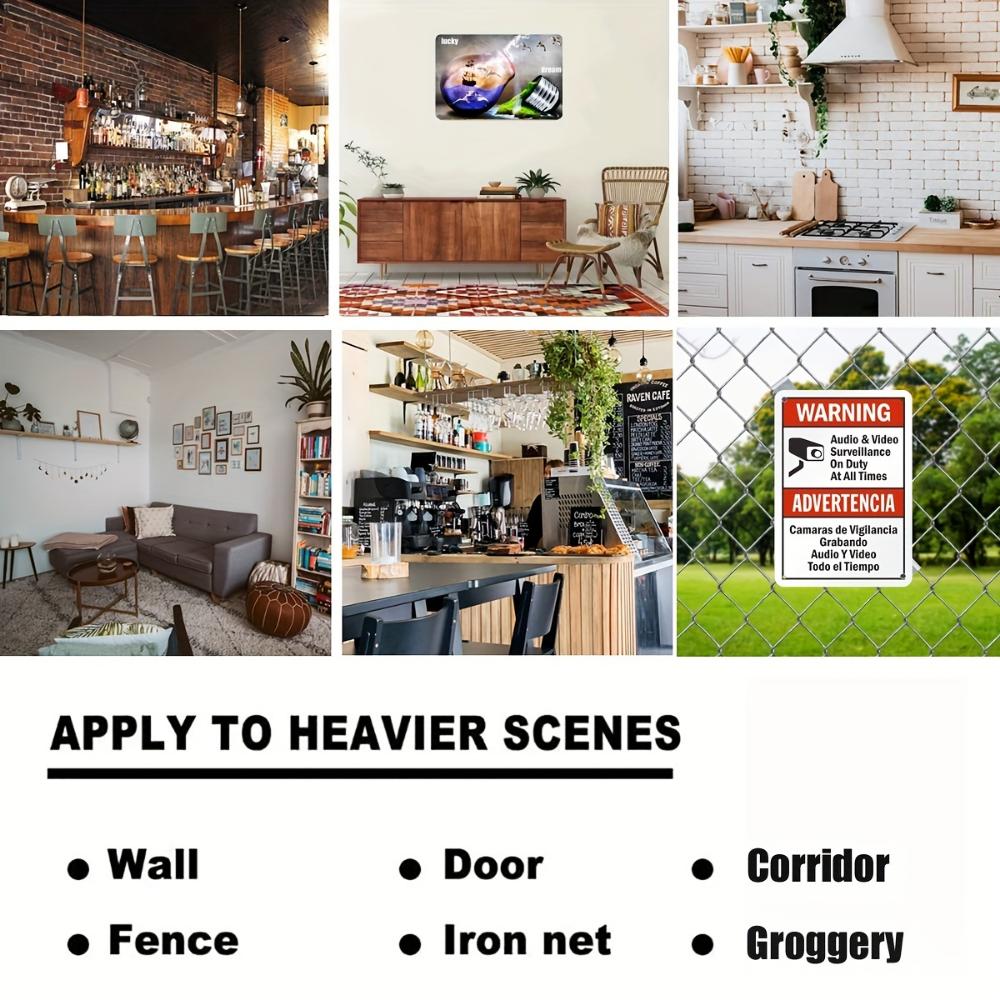 1pc Metal "What Happens In This Room Stays In This Room" Sign Ideal Man Cave Wall Decor for Men and Vintage Dorm Door Accent