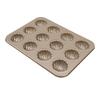 12 Cavity Baking Mold Carbon Steel Shell Shaped Cookies Trays Baking Pan Mold for Cookie Cake