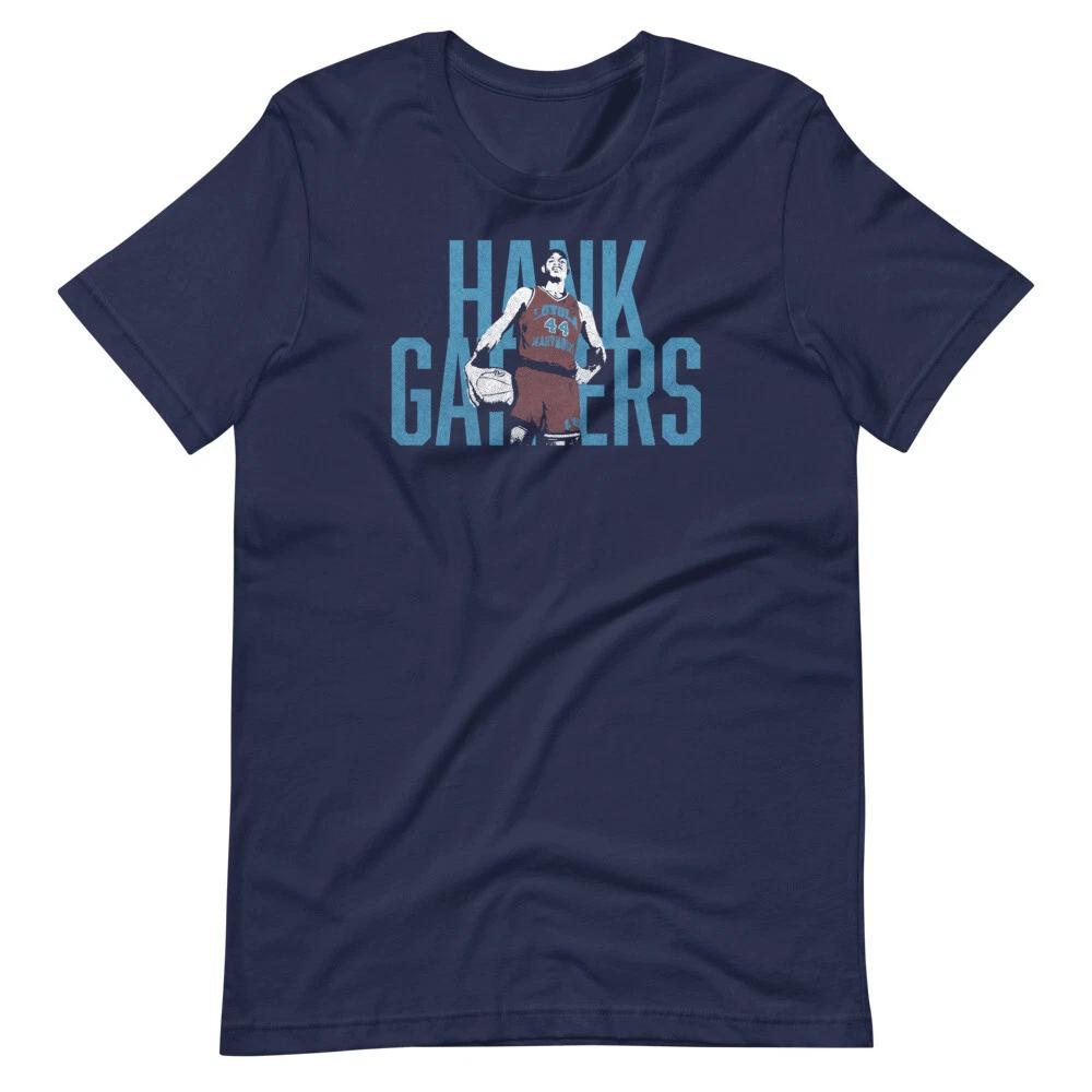

HANK GATHERS Basketball Navy Tee Shirt Short-Sleeve Unisex T-Shirt S