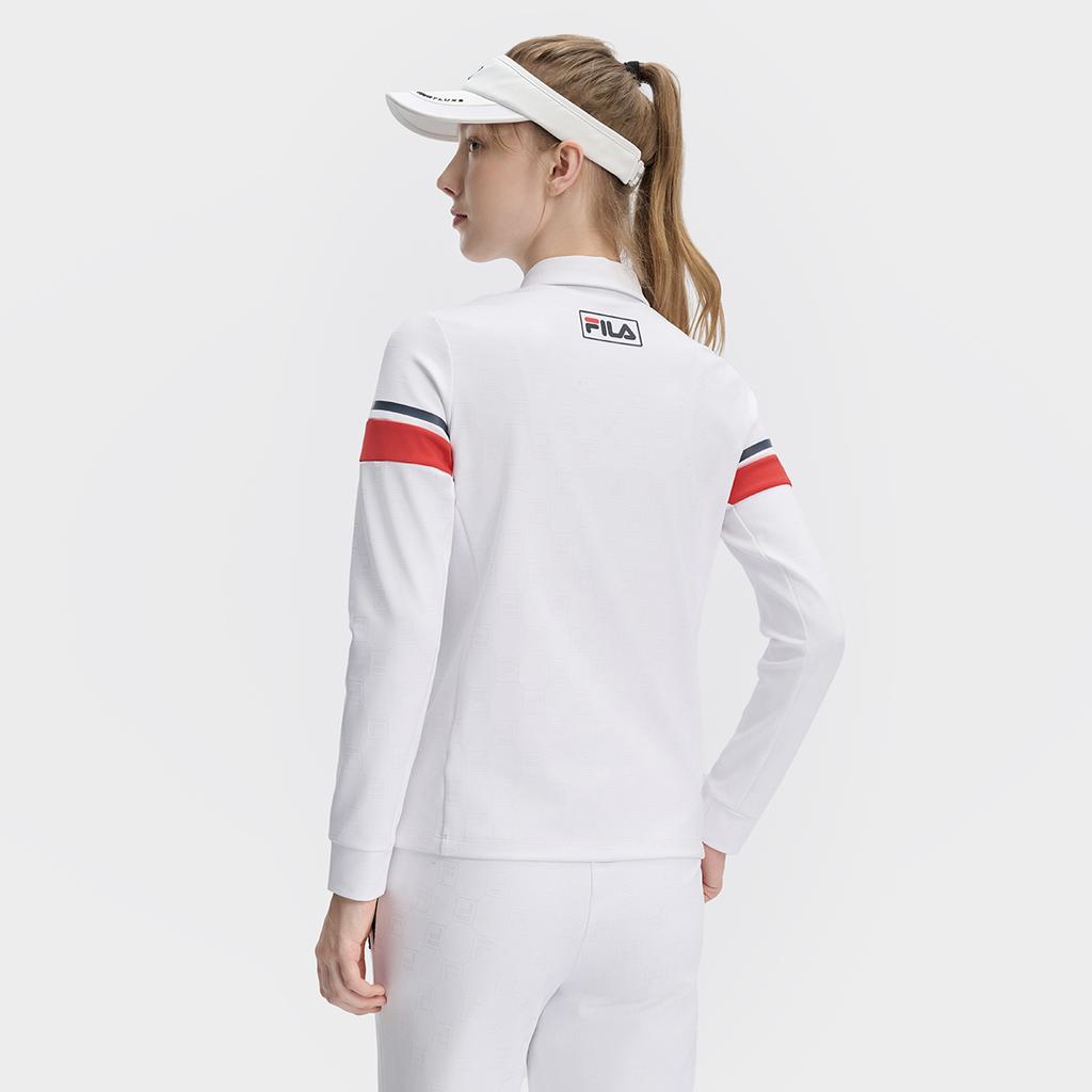 New FILA Polo Shirt Women's Jade White A11W443212FWT