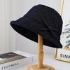 Rolled Brim Bowknot Bucket Hat Women Vintage Denim Foldable Sun Hat For Spring/Autumn Winter Bucket Cap Retro Casual New
