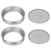 2 szt. Wieczka filtrujące do słoika do kiełkowania nasion, ze stali nierdzewnej, akcesorium do kiełkowania na słoik o regularnym otworze