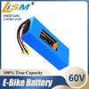 100% True Capacity 60V 16S5P 20Ah Lithium Ion Battery Battery 60V 1800W Battery Free Delivery18650