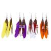 Bohemian Women Indian Feather Beads Tassel Dangle Hook Earrings Jewelry Gift