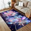 Mehrere Größen Fantasy sternenklare Blumen Teppich für Wohnzimmer Schlafzimmer Sofa Heimdekor Rus Rutschfeste Bodenmatte Luxuriöses Geschenk