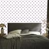 Heart Wallpaper White, Purple and Light Gray 50x1000