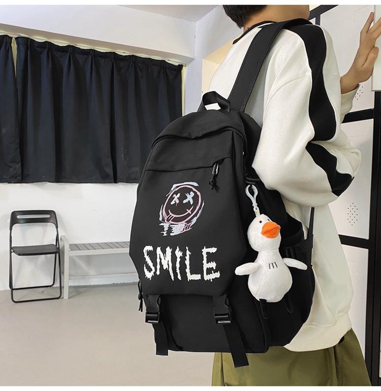 Trendy Harajuku Style Large Capacity Backpack for High School and College Students