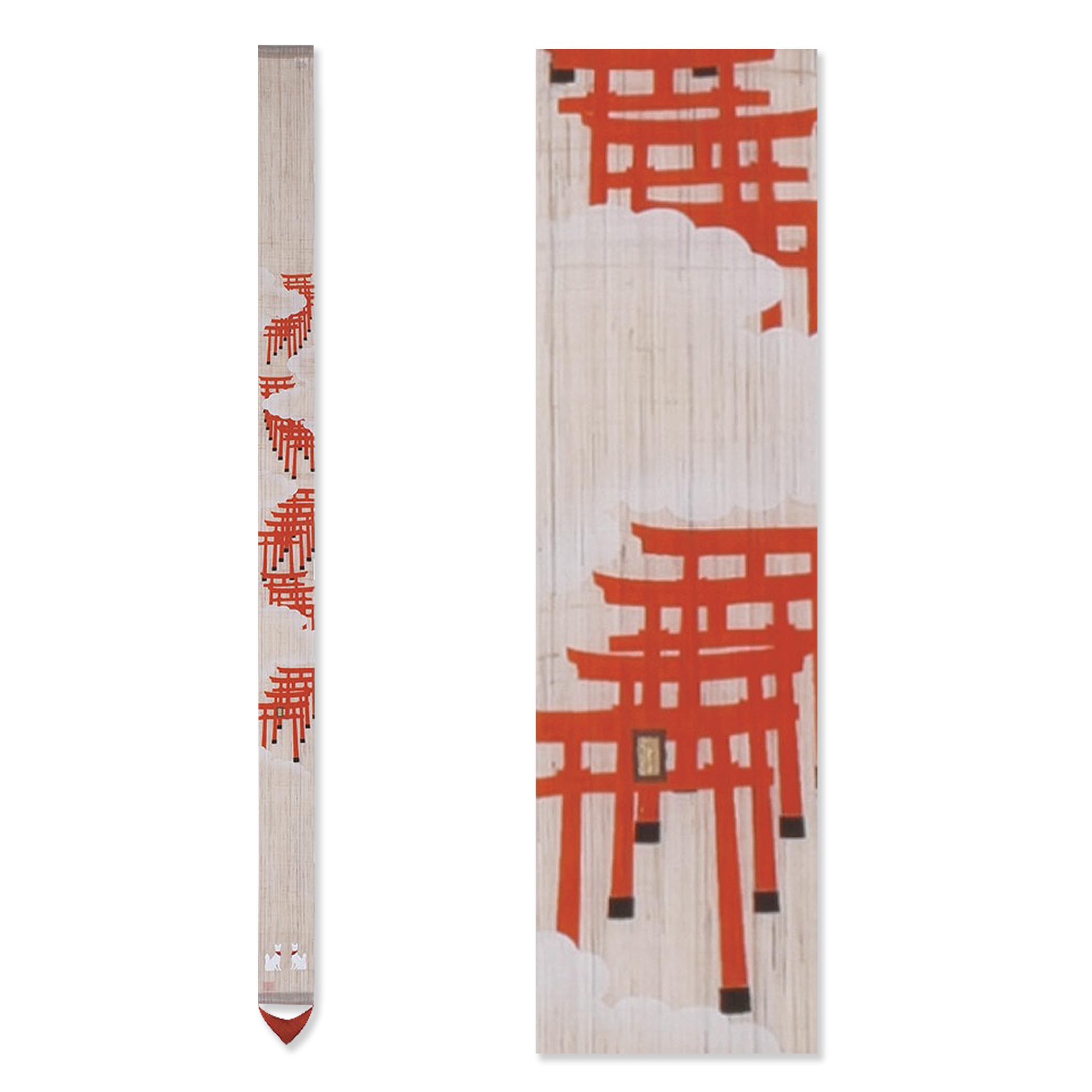 Kyoto Rakushian Narrow Tapestry Luciere Japan 10 x 170cm Linen Fabric Tapestry Hanging Scroll Interior Display Japanese Modern Senbon [Senbon Torii] /
