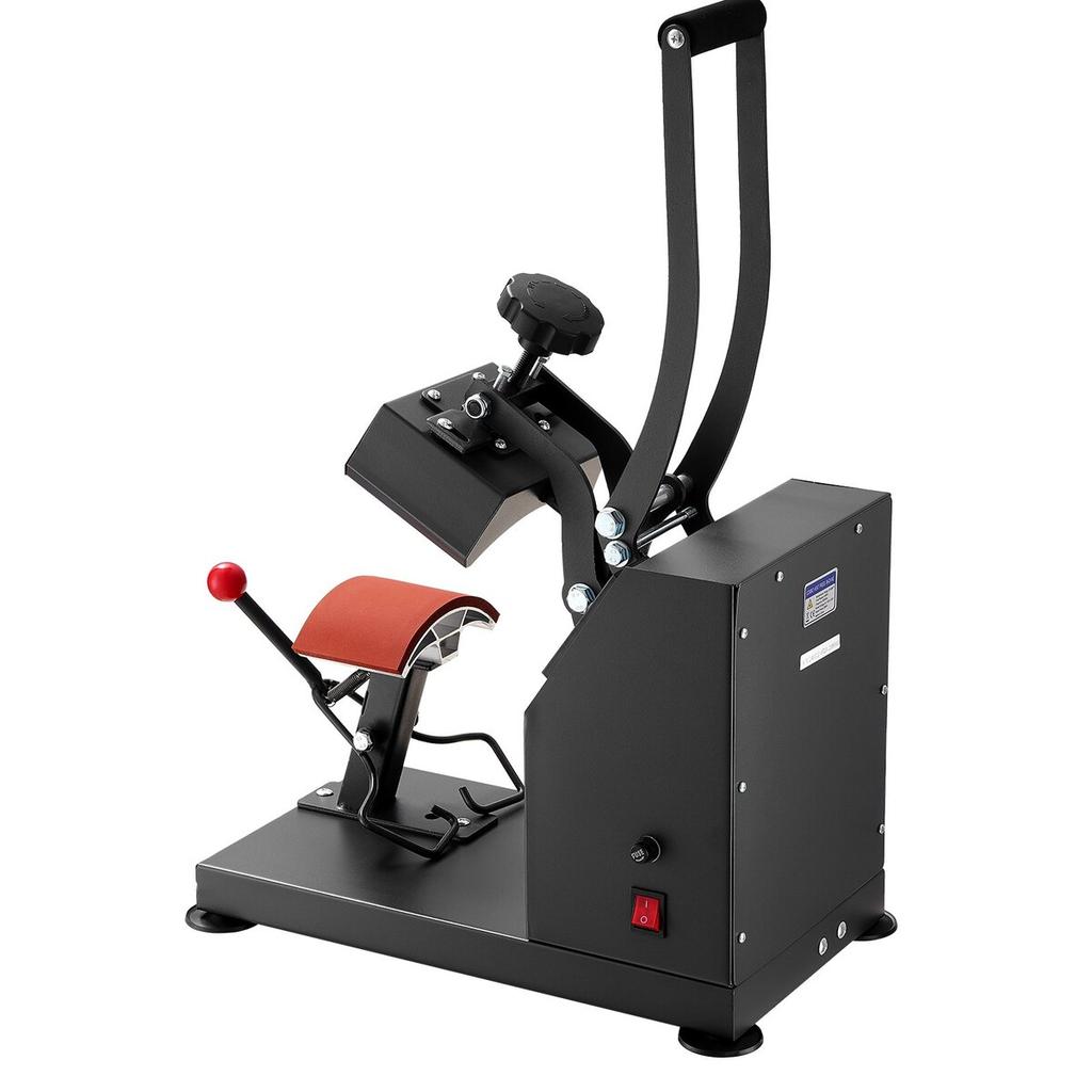 Hat Heat Press 5.5 x 3.5 inch Heat Press Machine 600W Professional Hat Heat Press Machine for Hats Caps Transfer Press Heat with 12000 Hours Life