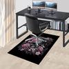 1PC Skull Flowers Carpet Ultra Soft, Thick & Absorbent, Non Slip Machine Washable Mat for Entryway