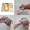 Japan Steel Blade mould DIY leather card holder bag set hand punch tool knife mould wooden die Leathercraft Tool set 105*75