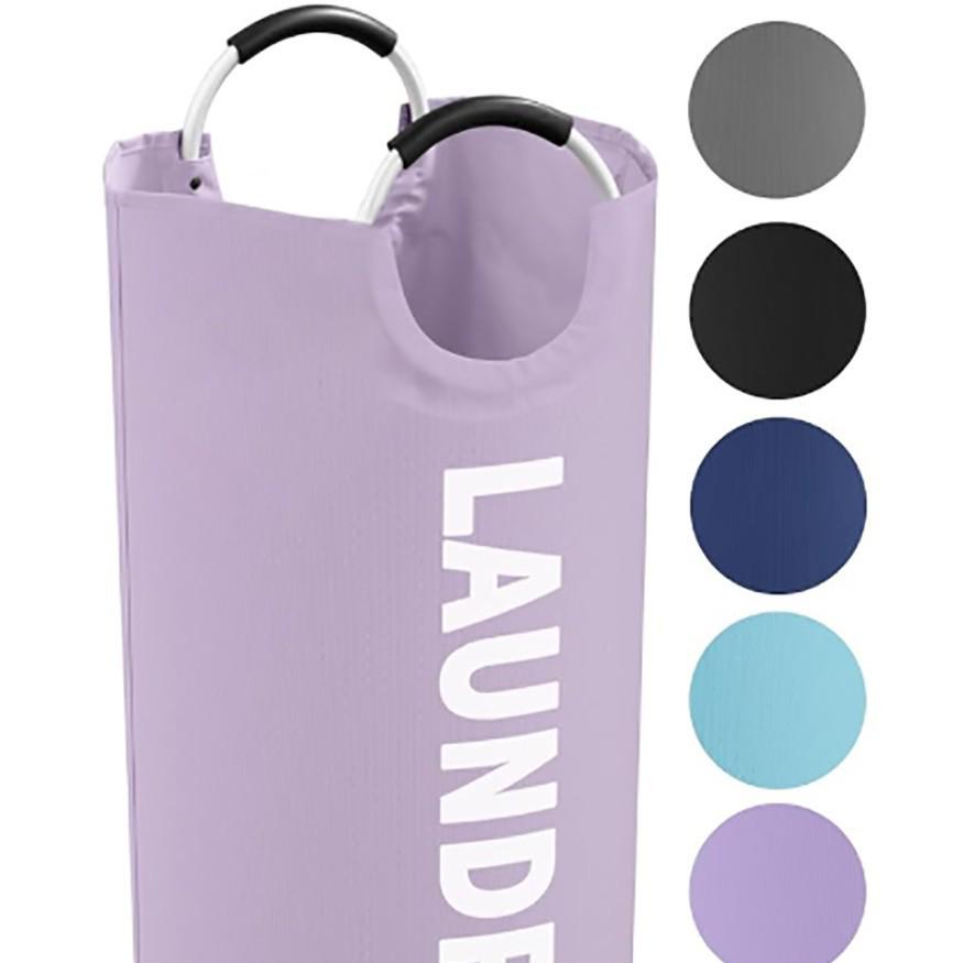 

Foldable Oxford Cloth Laundry Basket with Aluminum Handle 90L (79*38cm) фіолетовий