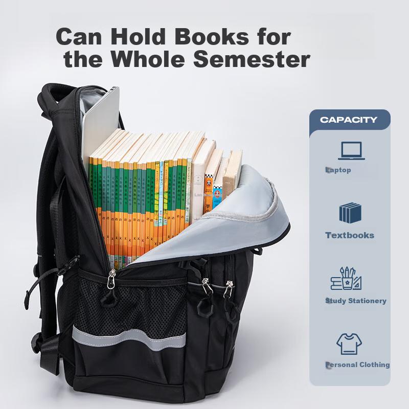 ZUONU New Schoolbag for Middle School Girls, Spine-Protecting, Load-Reducing, Large Capacity Backpack