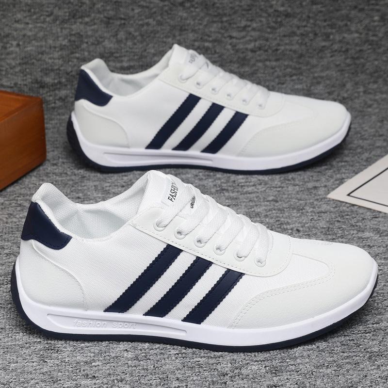 

Внешняя торговля мужская осень новая дышащая тренд универсальная спортивная обувь Форрест Гамп студенческая для бега повседневная парусиновая обувь для скейтборда 41 белый