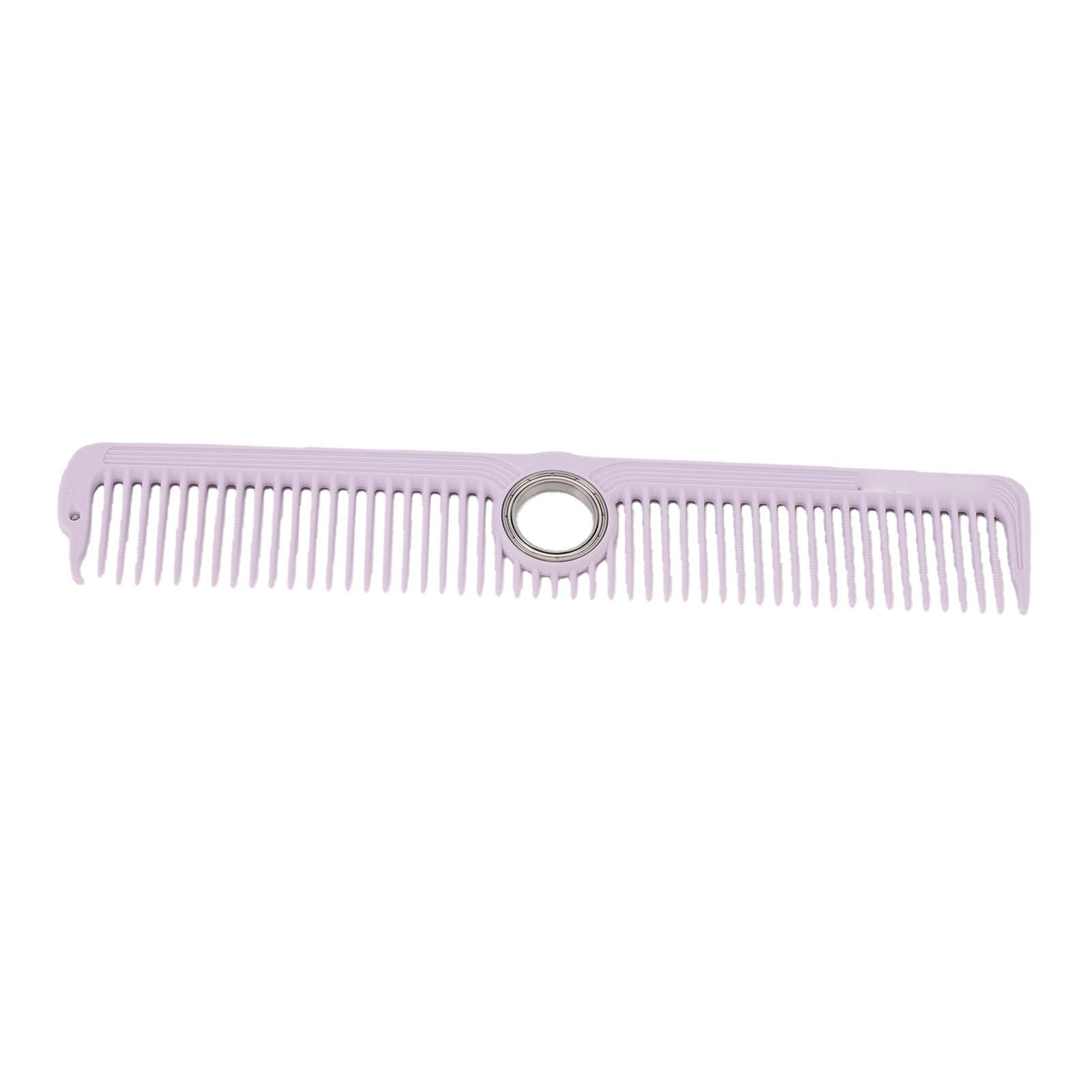 

Rotatable Cutting Comb Professional Hairdressing Tool Flexible Hairdresser Comb for All Hair Types Men Women Black фиолетовый