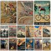 Artisian Cycling Metal Sign Bicycle Tin Plate Bike Decorative Plaque Sport Wall Decor Garage Bar Pub Club Hotel Cafe Kitchen