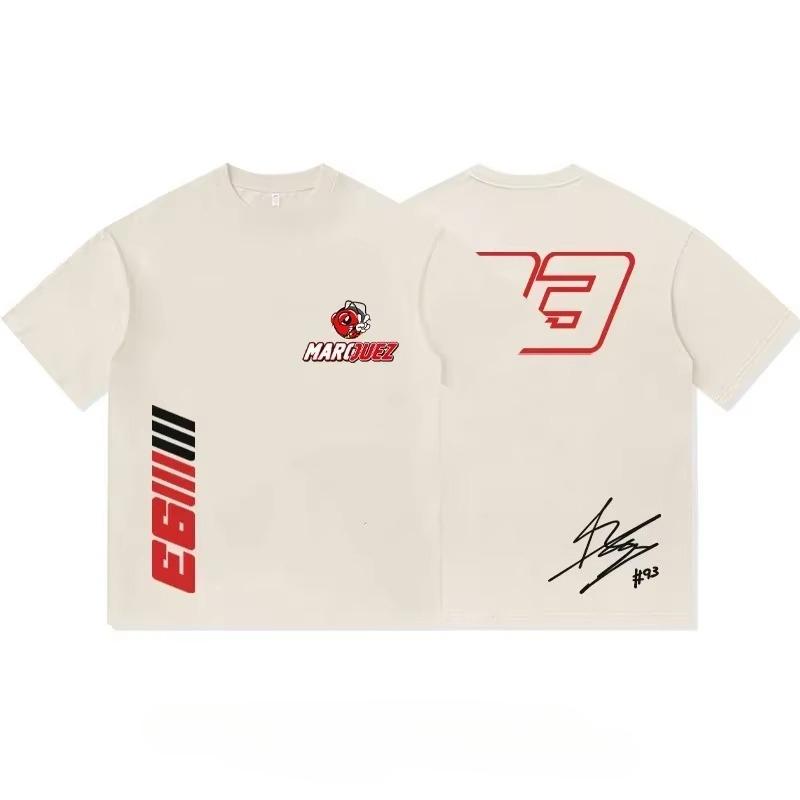 2025 Men's Women's Marc Cotton T-shirt Marquezs and 93 Ant Engine Graphic Summer Sleeves Short Streetwear S-3XL Cool T-shirt