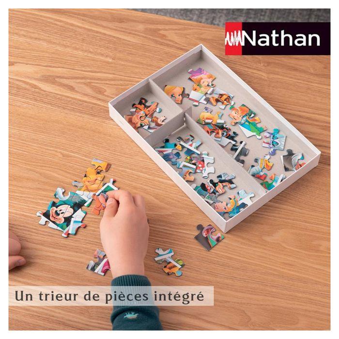 Puzzle 100 pièces Disney - NATHAN - La grande famille - Dessins animés et BD - 36x26 cm