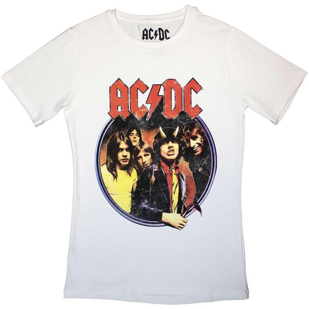 AC/DC Womens/Ladies Highway To Hell Circle T-Shirt