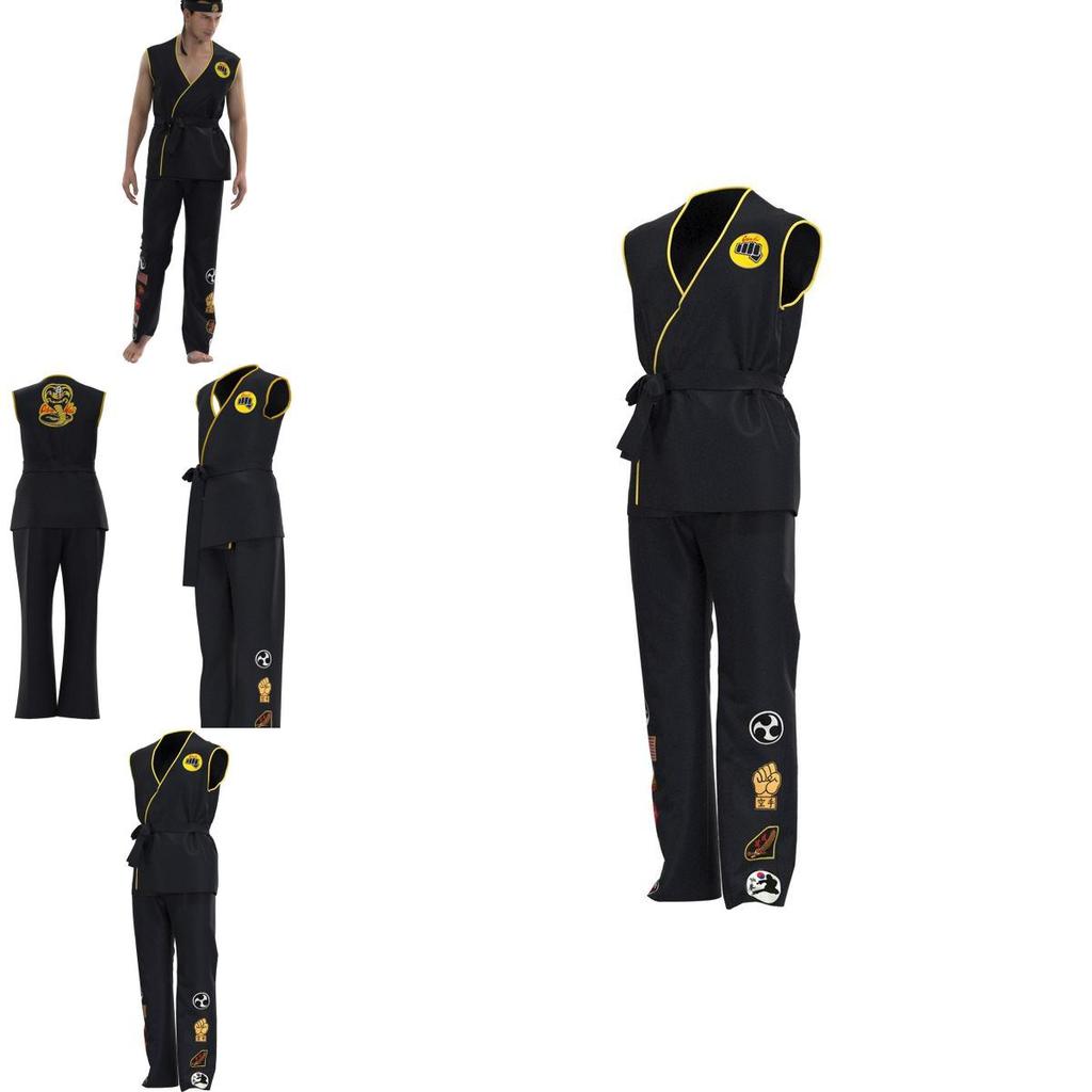 Costume Cosplay Karate Kid Cobra Kai Comodo Abbigliamento Taekwondo Per Halloween