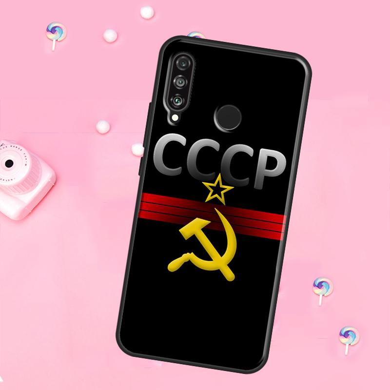 USSR Flag Soviet Union For Huawei Nova 12i 7i 8i 11i 12s Y73 Y70 Y90 Y60 Y72 Y61 Y91 9 10 SE P30 Pro P40 Lite Case