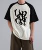 UNDEROFF Oversized Raglan Short Sleeve T-Shirt Under Smoke Black