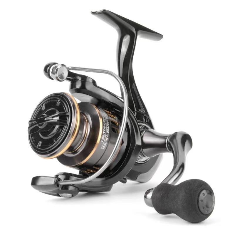 Fishing Spinning Reel Metal Spool 5.2:1 Ball Bearings Hand Wheel Right Hand Carp Fishing Reel EK1000-7000 Metal Line Cup Tackle EK1000