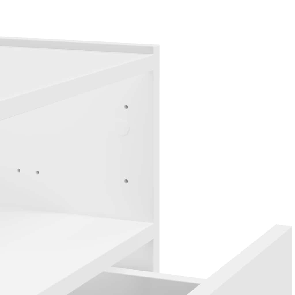 Wall Mounted Nightstand White 45 x 30 x 35 cm