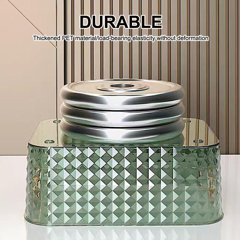 Transparent Storage Box Cosmetic Box Storage Container Plastic Storage Box Clear Drawer With Handle Stackable