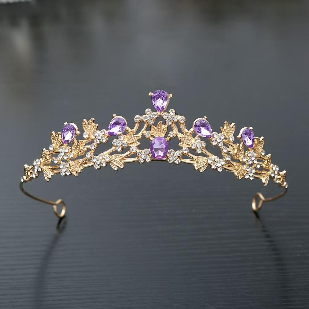 Neues Erwachsenen-Kinder-Kristallkronen-Haarband Damen Mädchen Kopfschmuck Abschlussball Haarschmuck Hochzeitsfeier Braut Kopfschmuck Zubehör