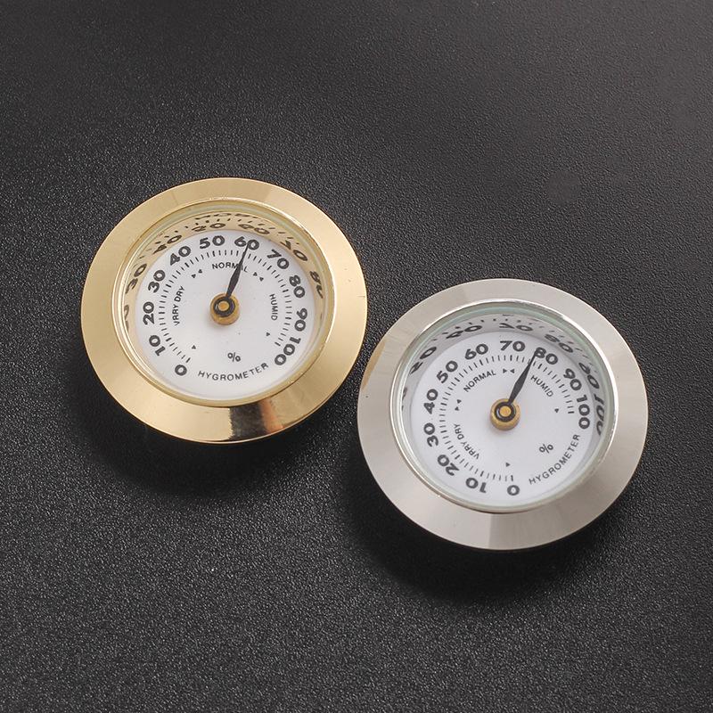 1Pcs Cigar  Humidity Gauge Tool & Glass Lens 28Mm Hygrometer Moisture Meter For Humidors Humidity Sensitive Gauge