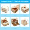 3D Tear Away Calendar Paper Carving Art Memo Pad Notepad Desk Calendar 2026 for Office Home Desktop Decoration Gift Christmas