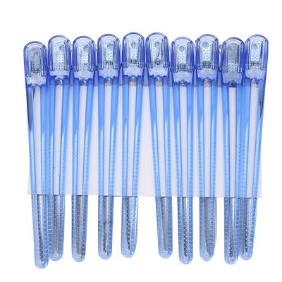 10 Stück Entenschnabelklemmen Haarabteilung Friseurbedarf Frisurspange für Friseursalon Friseurladen Blau