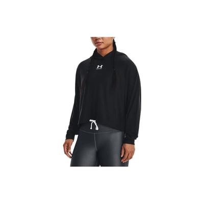 Rival Solid Logo Loose Long Sleeve Hoodie Women Hoodies Black 1376992-001